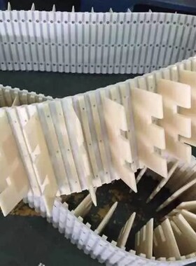 PU同步带HTD5M 8M T5 T10 T20聚氨酯钢丝双面齿皮带传送带加挡板