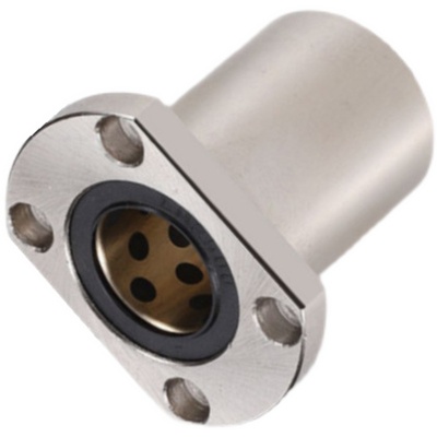 直线轴承带圆法兰石墨铜套外钢内铜OFZ81-d10 12 13 16 20 25 30