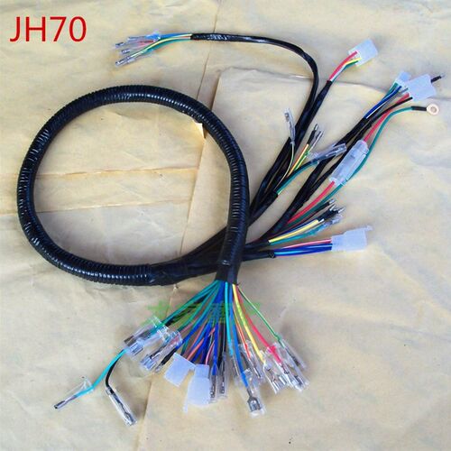 JH70天虹大阳JD泰110本DY100田90嘉陵弯梁助力摩托车全车线路电缆