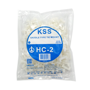 KSS扎带固定座马鞍型扎带固定座HC系列凯士士扎线螺丝孔座