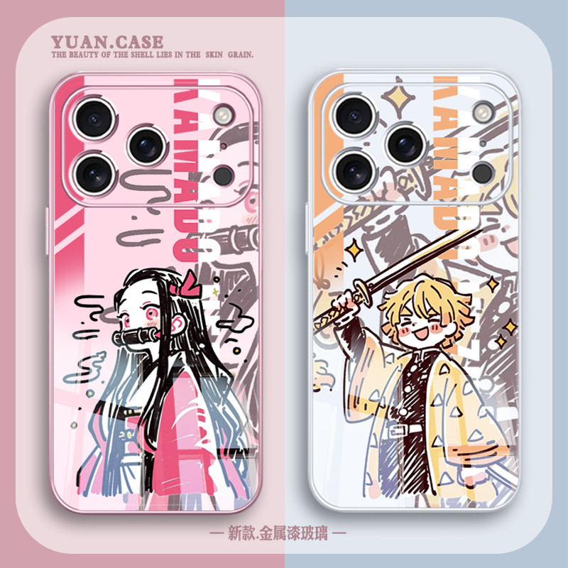 鬼灭之刃适用苹果17手机壳iphone16promax祢豆子13炭治郎7女8伊之助15善逸14/17air/xr动漫se/12mini/11plus