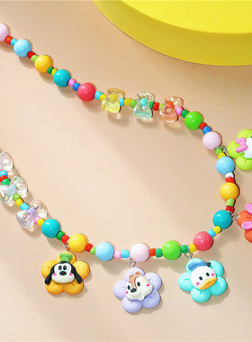 唐老鸭黛西高飞花栗鼠皮杰猪项链