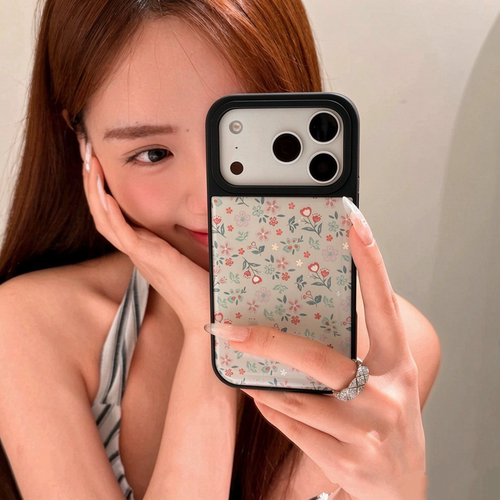 ins少女心鎏金花朵适用苹果17/18promax手机壳创意iPhone16pm新款mate80小米17pro防摔15/14华为pura90手机套