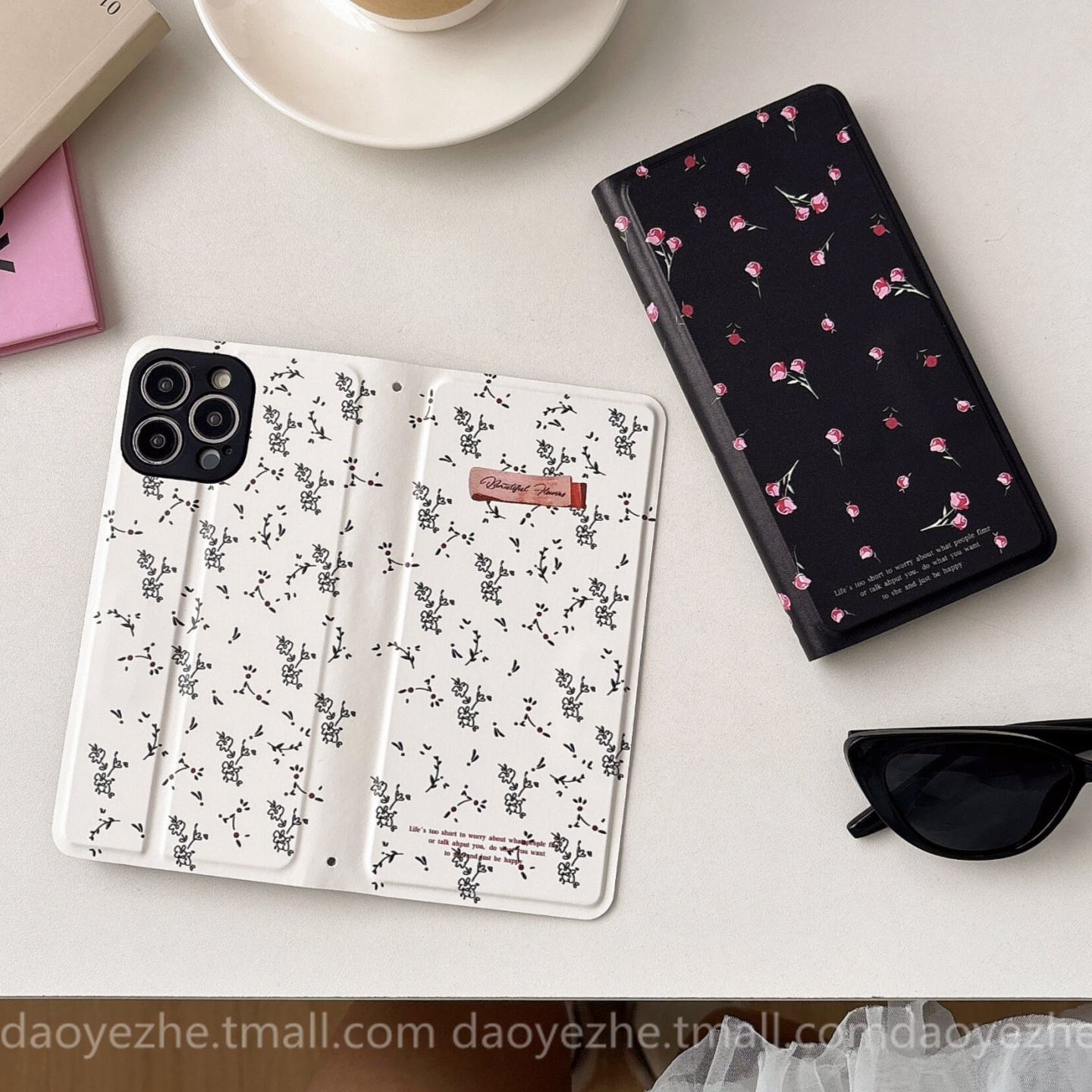 小众碎花适用华为Pura80手机壳mate70磁吸翻盖皮套P60卡包nova14全包13荣耀400折叠支架P50e创意12/11女90pro