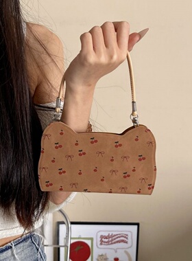 樱桃棕色翻盖皮套oppoReno15手机壳FindX8S+新款Reno14/13创意折叠支架FindX9pro防摔12/11斜跨挂绳插卡全包