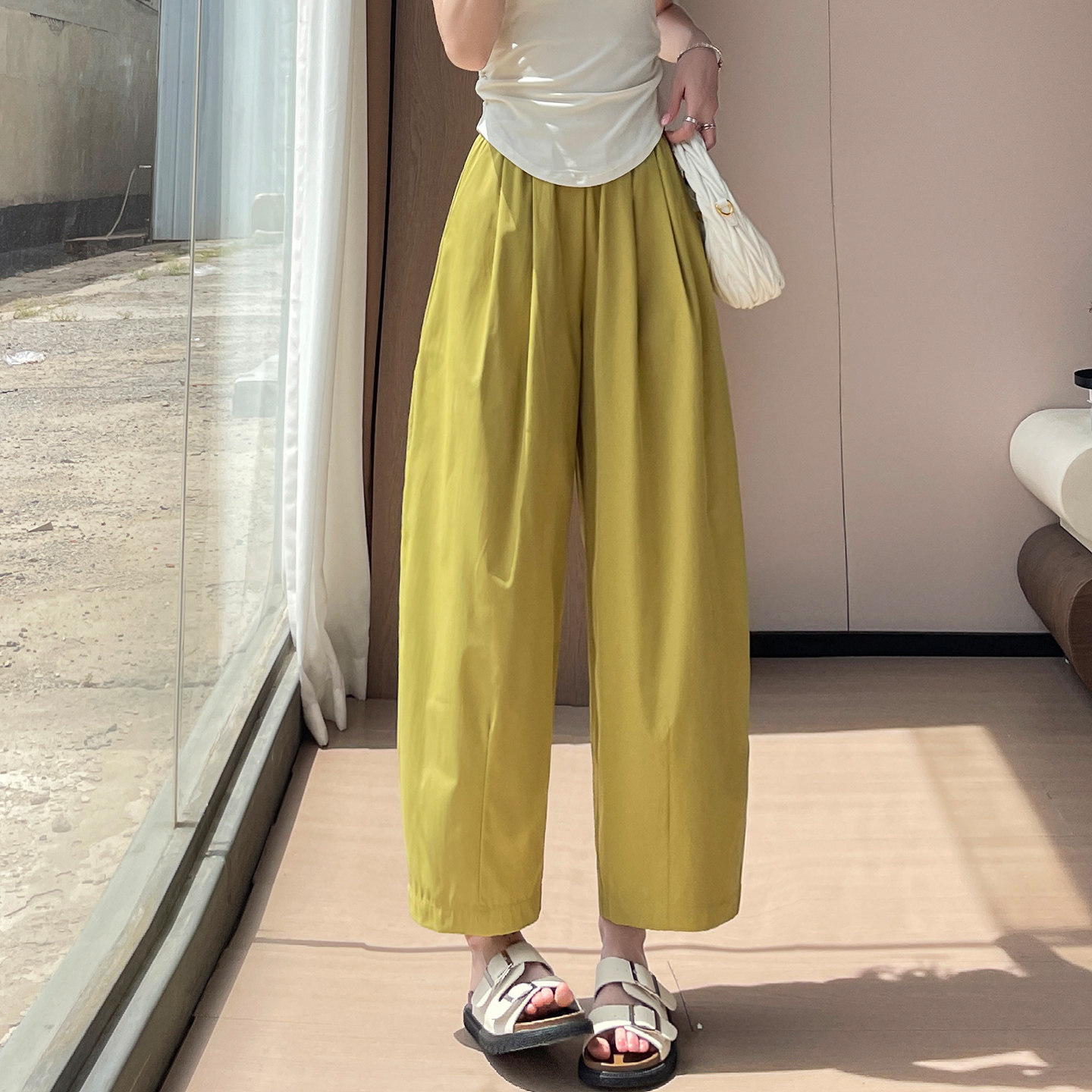 夏天薄款裤子女日系萝卜
