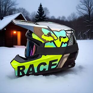 fox头盔3c山地车越野速降全盔透气儿童轻蜂头盔通用成人骑行头盔