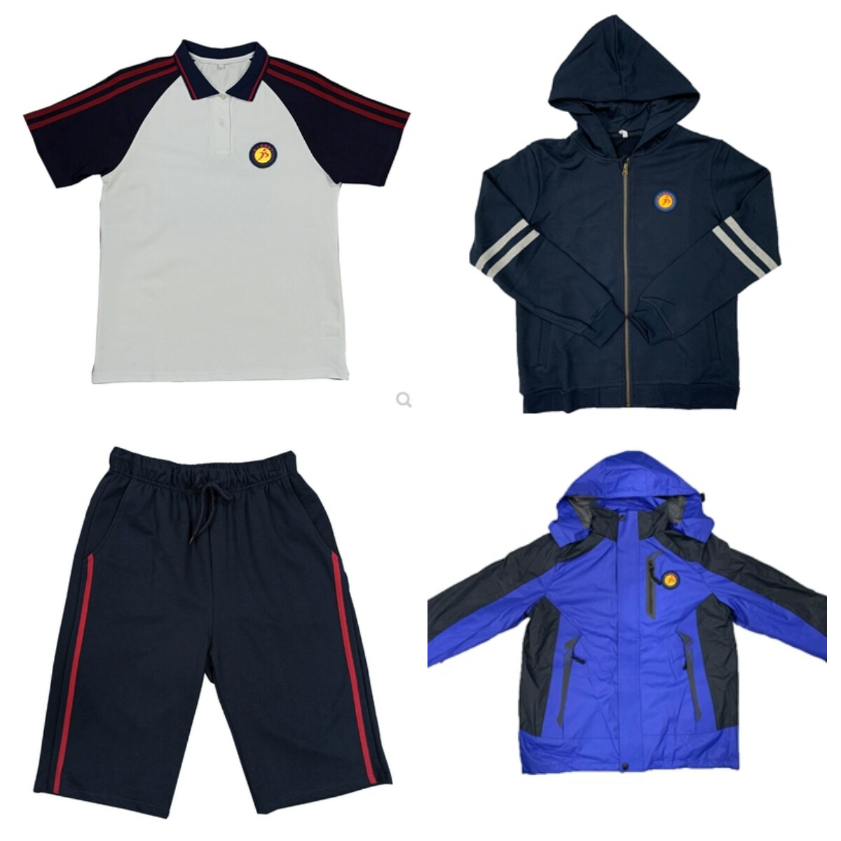 集士港中学校服（初一）夏季装短袖运动装外套冬装冲锋衣松永校.