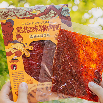 茶颜悦色黑椒味猪肉脯大片