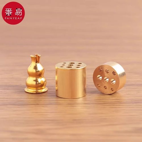 香插A1pq801-香座葫芦简单两用九孔插禅意线香盘香托迷你香炉