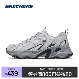 斯凯奇熊猫鞋5代2025春新款男款老爹鞋舒适干爽高透气运动鞋