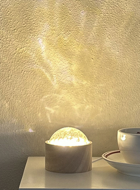 速发水波纹生影灯拍照装饰道具投影灯氛围灯桌面小夜灯礼日光物