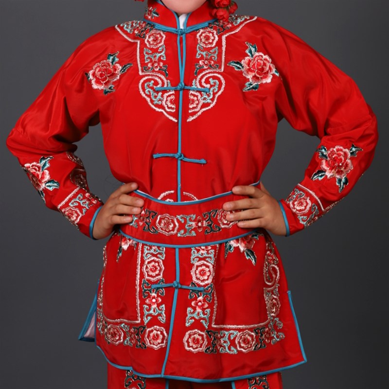 速发儿童打衣 戏曲 京剧白蛇传盗仙草古装小青戏服武旦衣刀马战衣