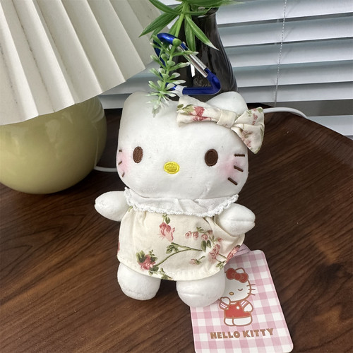 三丽鸥正版hellokitty站姿凯蒂猫小挂件可爱毛绒玩偶公仔女生包挂