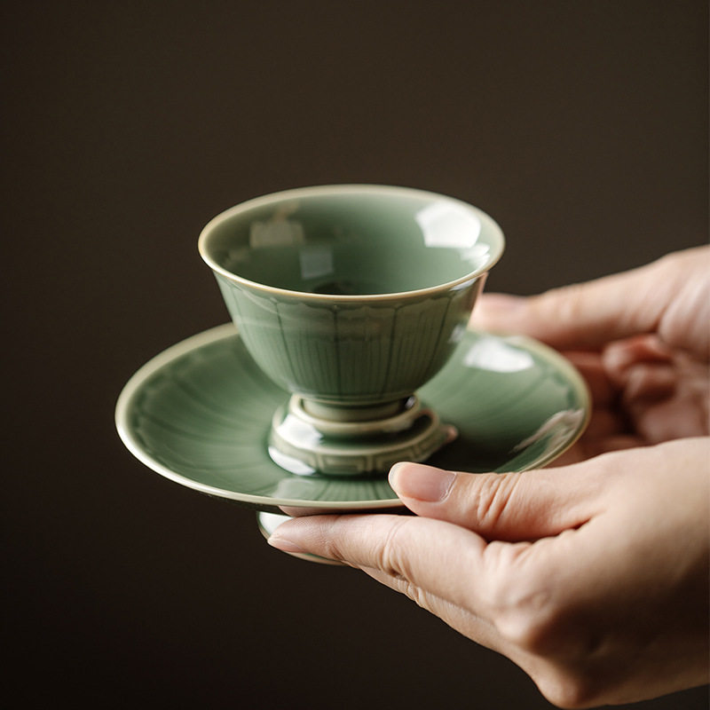 福玉龙复古主人杯茶盏