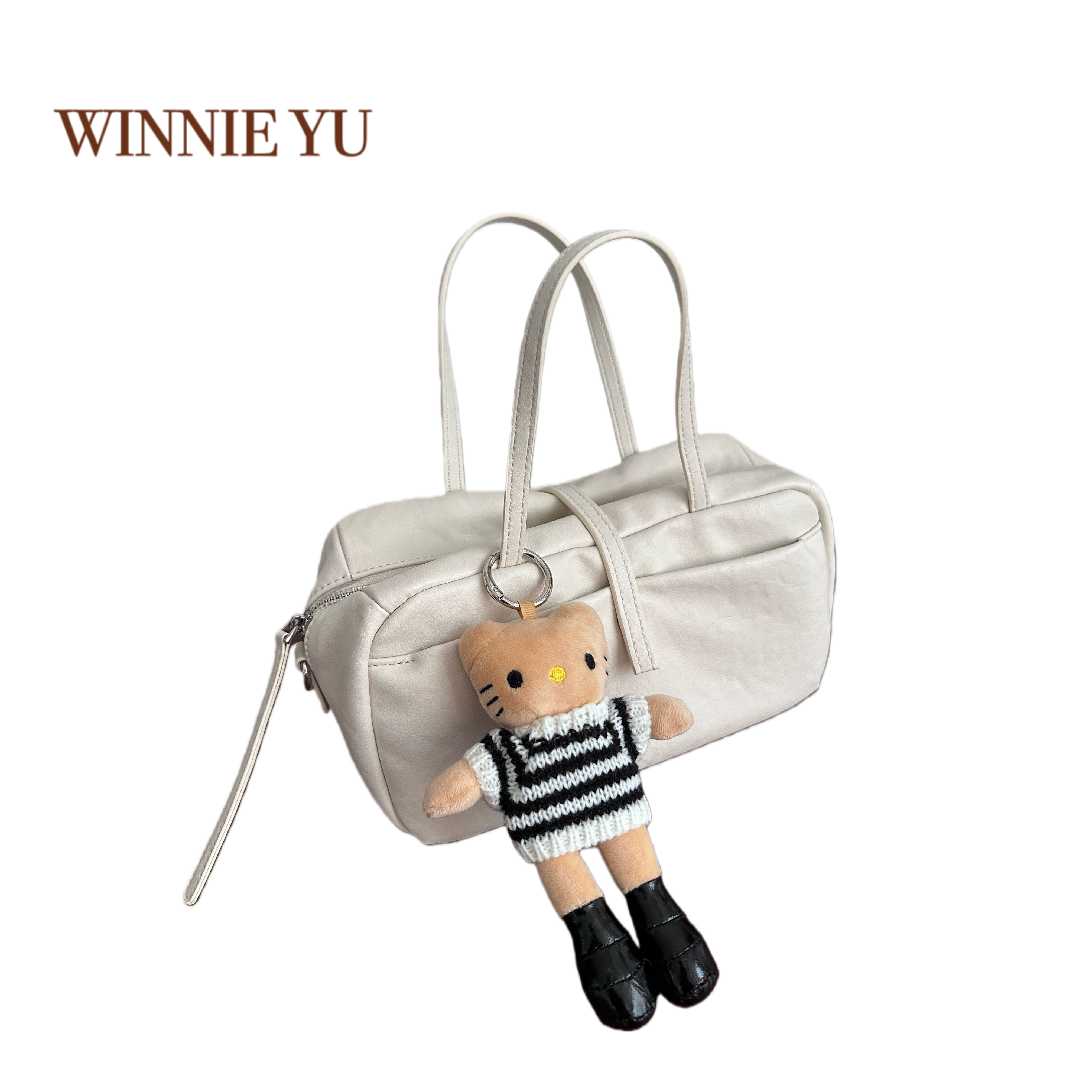 新款女包百搭手提波士顿包通勤保龄球包单肩斜挎包37593#,箱包皮具/热销女包/男包,波士顿包,淘宝优惠券,粉丝福利购,淘宝优惠卷