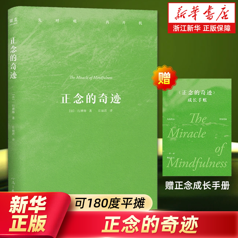 【赠正念成长手账】正念的奇迹 禅修智慧的经典著作  佛学大师 和平活动家一行禅师写给友人的长信  呼吸静坐观心等修习正念的方法