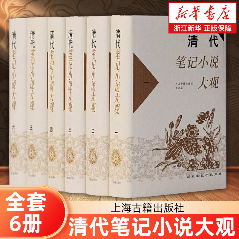 清代笔记小说大观(全六册) 精装 历代笔记小说大观 收录/虞初新志 国学典籍 古代文学 社编 正版图书籍 上海古籍出版社