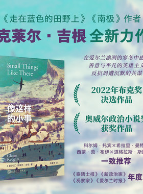 像这样的小事 南极走在蓝色田野上作者克莱尔吉根全新力作 入围布克奖短名单 马爱农翻译 爱尔兰文学 人民文学出版社新华书店正版