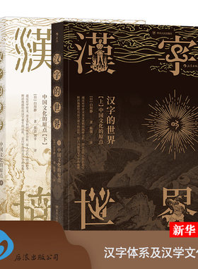【套装2册】正版包邮 汉字的世界 中国文化的原点 上下 汉字体系及汉学文化 语言文学书籍 同类书于丹趣品 新华书店旗舰店