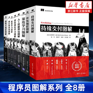 深度学习并发编程人工智能算法深度强化学习机器学习持续交付函数式 ****员图解系列全8册 编程流计算系统图解 任选