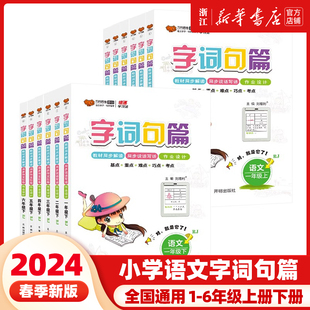 2024春新版 小学字词句篇一二三四五六年级语文上册下册人教部编版好词好句好段同步教材解读看图写话看拼音写词语专项辅导资料