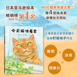 今天·猫咪看家 幽默搞笑疗愈想象力 猫咪故事绘本 《寻找自己名字的猫》町田尚子创作 获moe大奖 日亚绘本榜第—名