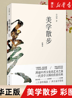 【新华书店旗舰店官网】正版包邮 美学散步 彩图本 宗白华 李泽厚 美学爱好者读哲学读物书籍 美学旨归作品著作的艺术