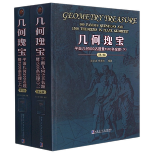 【新华书店旗舰店官网】正版包邮 几何瑰宝 平面几何500名题暨1500条定理上下第2版 竞赛数学中学几何研究 几何知识 哈工大 沈文选