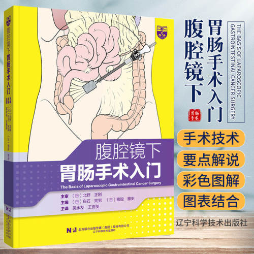 新华正版 腹腔镜下胃肠手术入门 吴永友 王贵英 译 消化道癌安全进行腹腔镜手术的基本手术技巧 辽宁科学技术出版社9787559130358