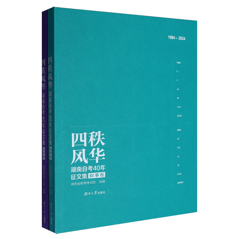 四秩风华(湖南自考40年征文集1984-2024共2册)