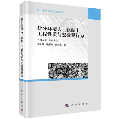 盐分环境人工软黏土工程性质与宏微观行为(精)/岩土多场多尺度力学丛书