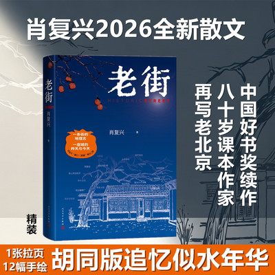 老街【京味散文】肖复兴新作当代文学中国文学 我们的老院蓝调城南散文老北京前门胡同知青文学 人民文学出版社浙江新华