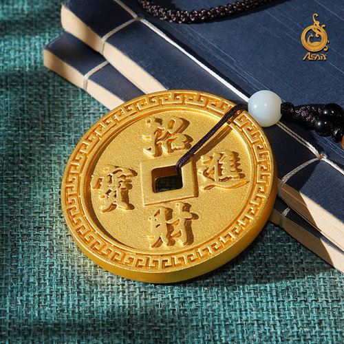 全黄铜手把件家居饰品