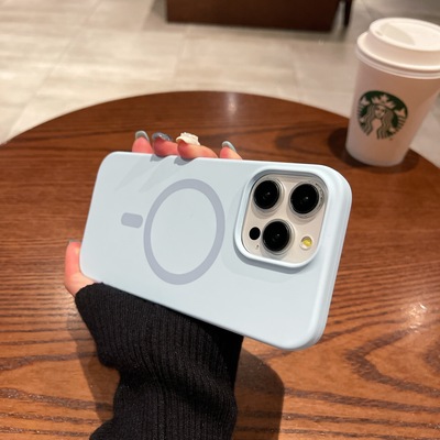 苹果iPhone液态硅胶简约手机壳