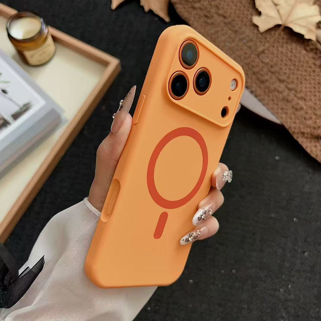 苹果iPhone液态硅胶简约磁吸式