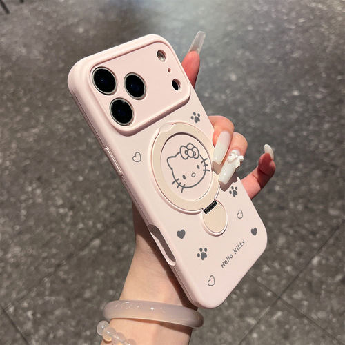 苹果iPhone液态硅胶卡通磁吸式