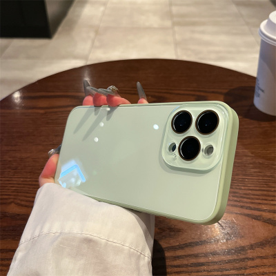 苹果iPhone玻璃简约手机壳