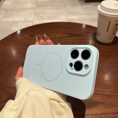 苹果iPhone液态硅胶简约磁吸
