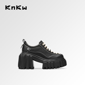 复古甜酷女鞋 knkw银河印迹小皮鞋 厚底百搭单鞋 法式 女2026夏季 新款