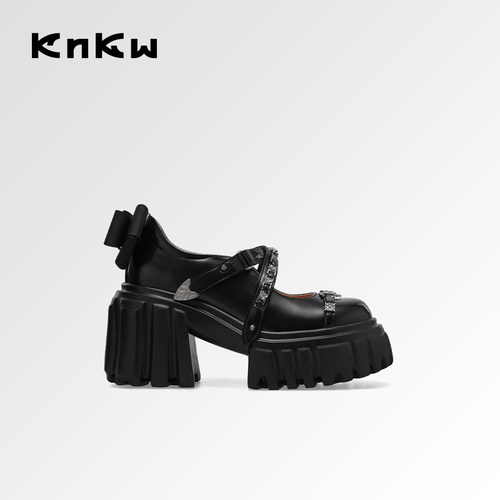 knkw蝶舞派对厚底玛丽珍夏季新款
