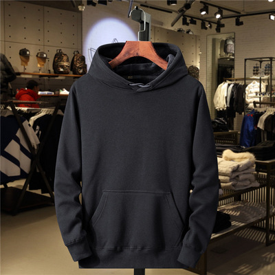 Men pullover and fleece hooded sweatshirt男套头加绒连帽卫衣