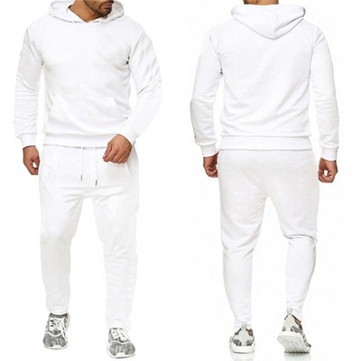 Men hooded sweatshirt+sweatpants set男套头连帽卫衣+卫裤套装