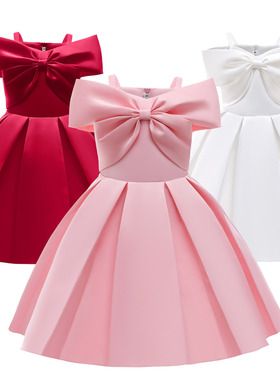 主持人生日小公主礼服连衣裙 girls' piano performance dress