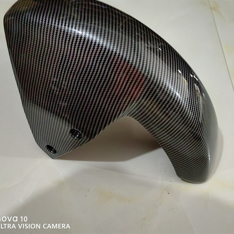 9号猎户座Dz110p电动车挡泥板仪表三件套边条前围板水转印碳纤维