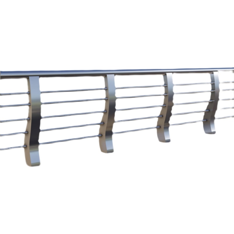 不锈钢桥梁护栏防撞栏p杆立柱碳素钢护栏河道景观护栏道路安全围