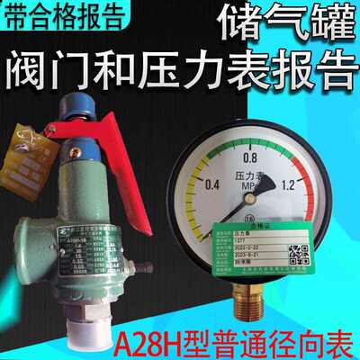 储气罐空压机安全阀压力表实物及检测报告整套急速发工作日1-2天