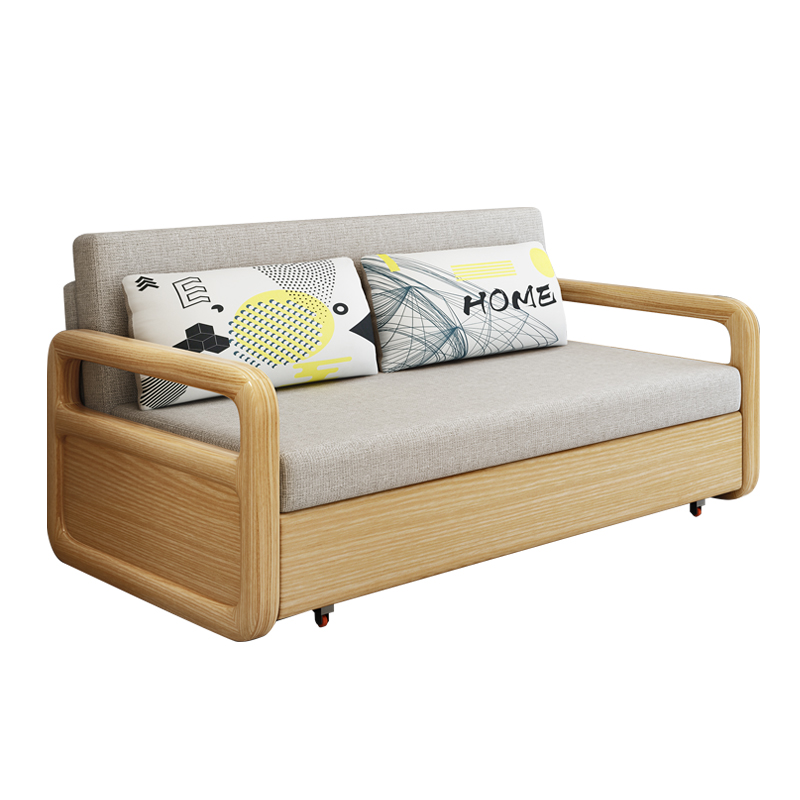 实木沙发床多功能坐卧两用可拆叠1.5单双人客厅小户型储物沙发床