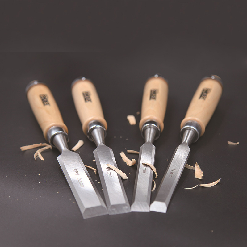 穿心木工凿平凿木匠实木柄凿子套装开槽凿铲扁凿可敲木工钊子工具