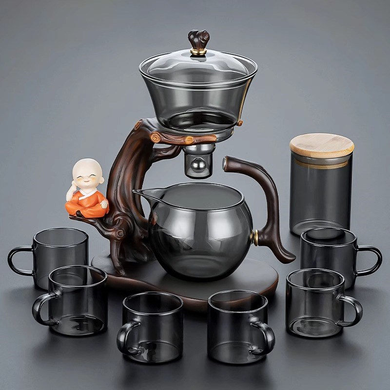 公道杯玻璃高档茶具套装家用茶滤网一体懒人泡茶神器泡茶壶分茶器